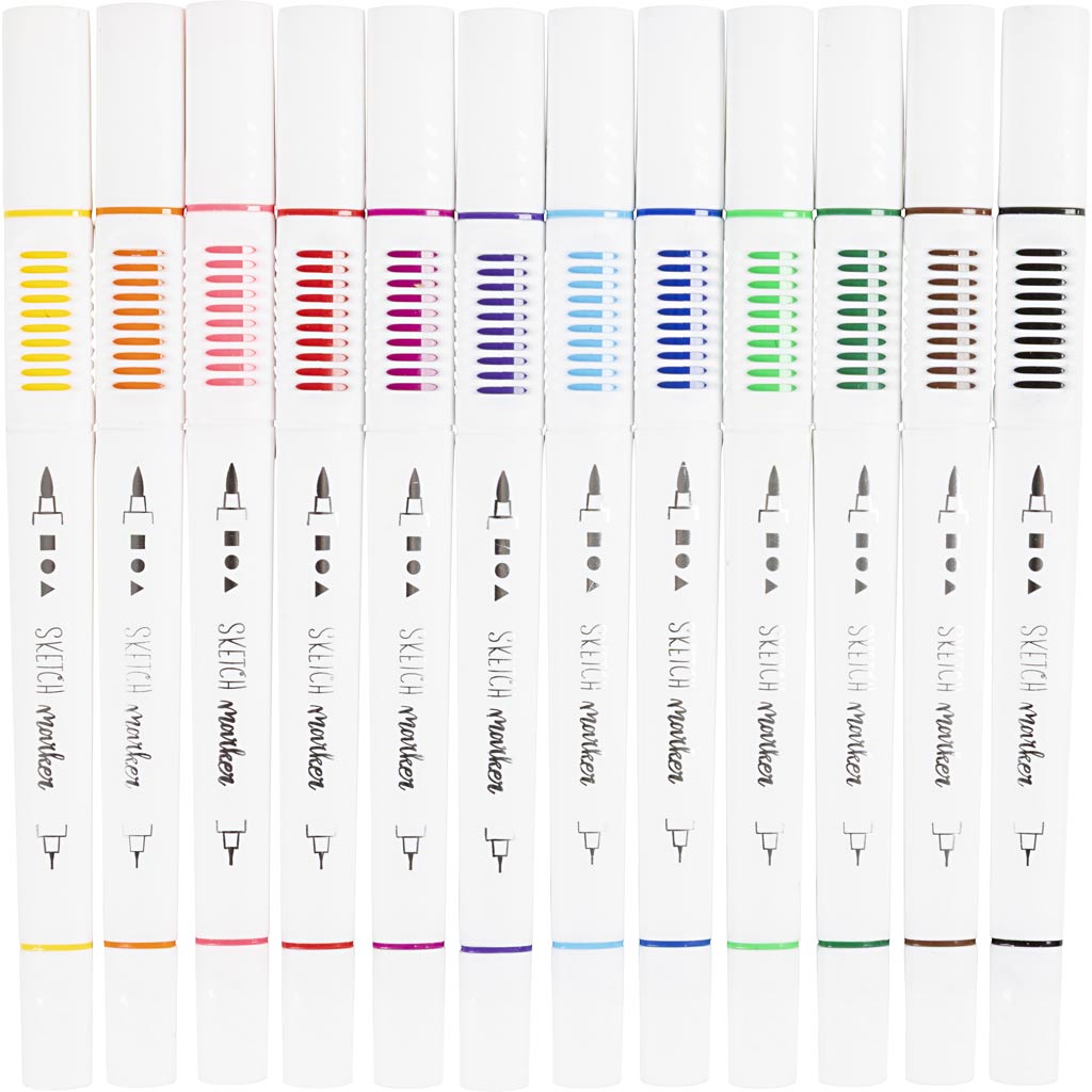 Creativ Company Sketch Markers Dath, 12pcs.