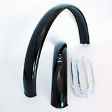 Set of 24 steel mudguards complete with ATB black