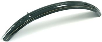 front fender 28 inch steel black gold