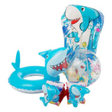 Sambro 3D Silmming Set Shark, 4 na 1
