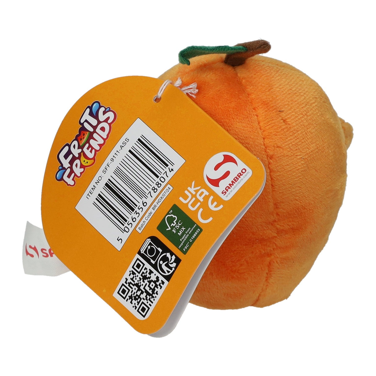 Peluche perfumado Sambro Fruity Friends 12 cm