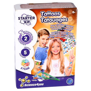 Science 4 You Tattoo Starter Set til midlertidige tatoveringer