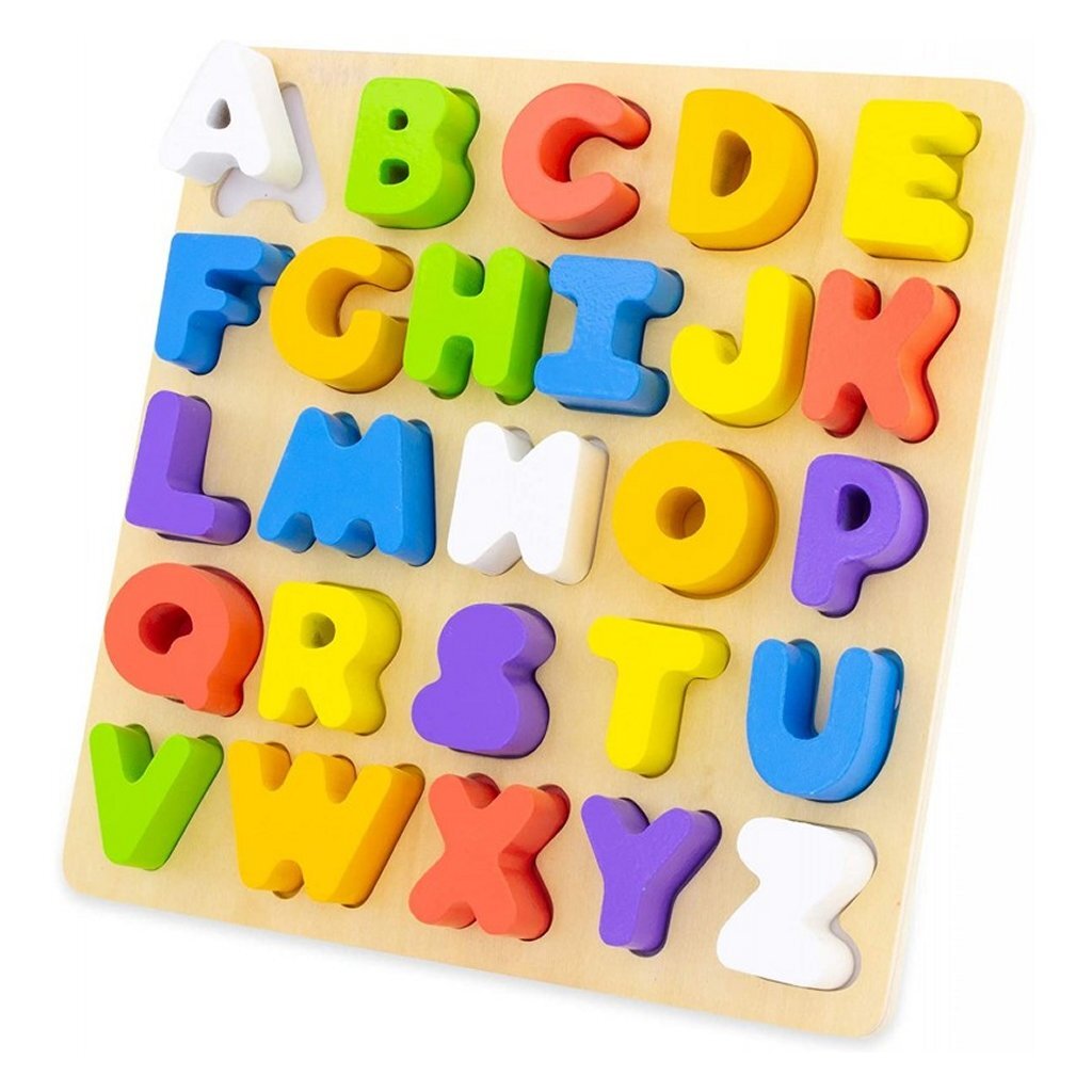 Puzzle di alfabeto in legno ulysse 26 pezzi