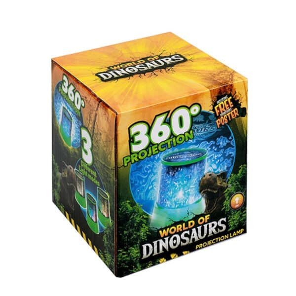 Monde de la lampe de projectile de dinosaure dino