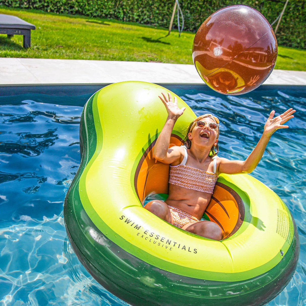 Dicha tropical | Aguacate inflable incl. Pelota de playa