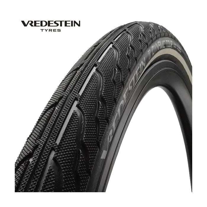 Vredestein outer tire Dynamic Tour 26 x 1 3 8 black refl