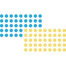 Marking points francs 19 mm blue yellow