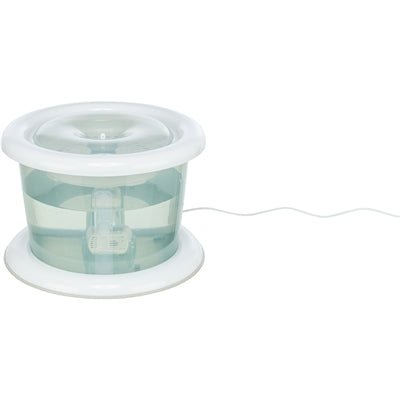 Trixie drinkfontein bubble stream blauw wit