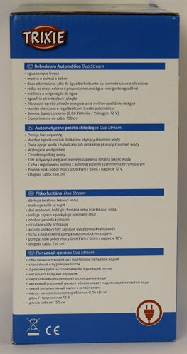 Trixie Drinking Fountain Duo Stream White Blue