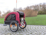Trixie dog bike cart black red