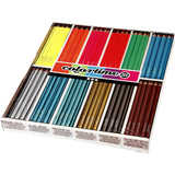 Triangular Colored Pencils - Metallic and Neon, 144 pcs.
