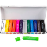 Bata dath bog cuideachta Creativ, l: 8 cm, dathanna éagsúla, 12 píosa 1 bhosca