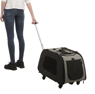 Trixie rejsekurv Trolley Black Light Gray