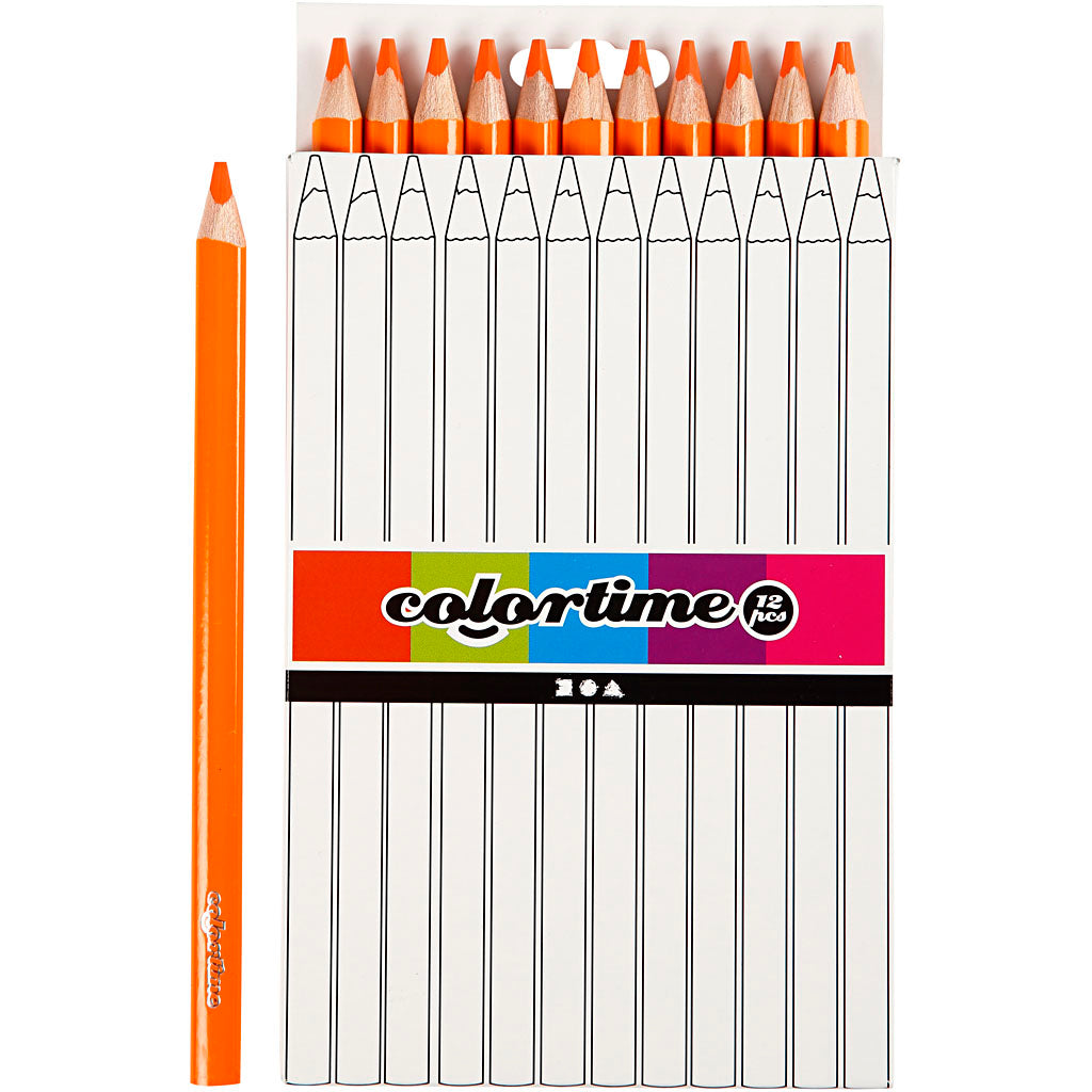 Háromszög alakú jumbo színű ceruzák - narancs, 12st.