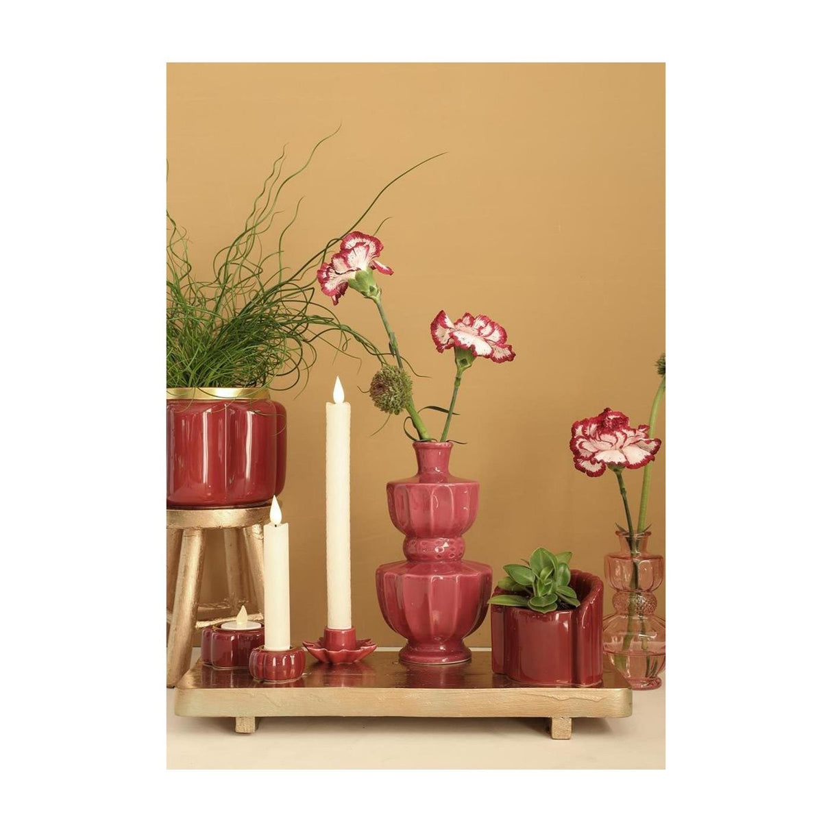 Ideas 4 seasons vaas bellagio kers ø11xh20cm