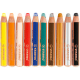 Steabilo Woody 3in1 faarweg Bleistift - 10 Faarwen
