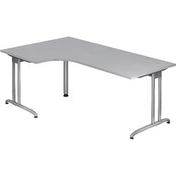 Bach corner desk hammerer vbs82 5 melamine 200x120cm grey