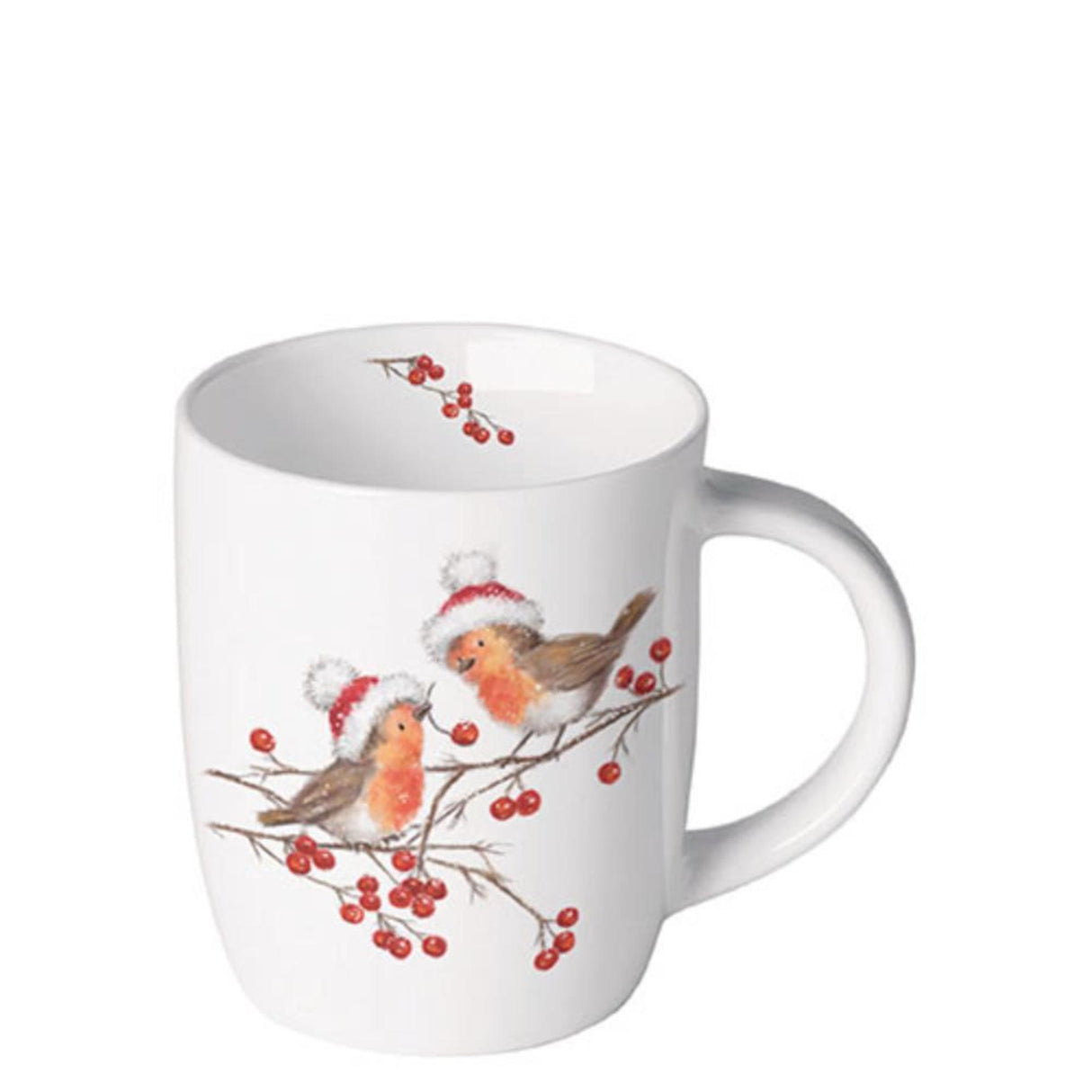 Ambiente Becher 0,2l Weihnachtsrotkehlchen