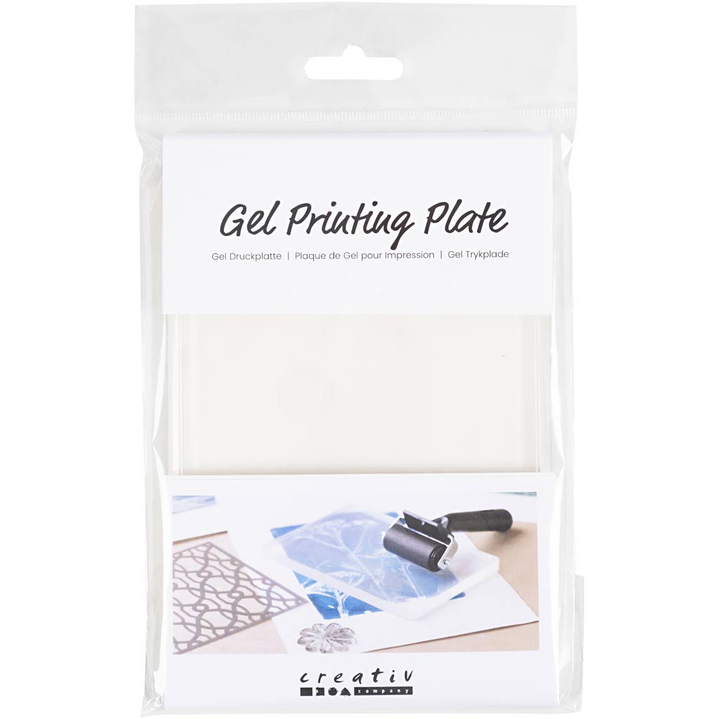 Creativ company geldrukplaat, afm 12,7x17,8x1 cm, mat transparant, 1 stuk