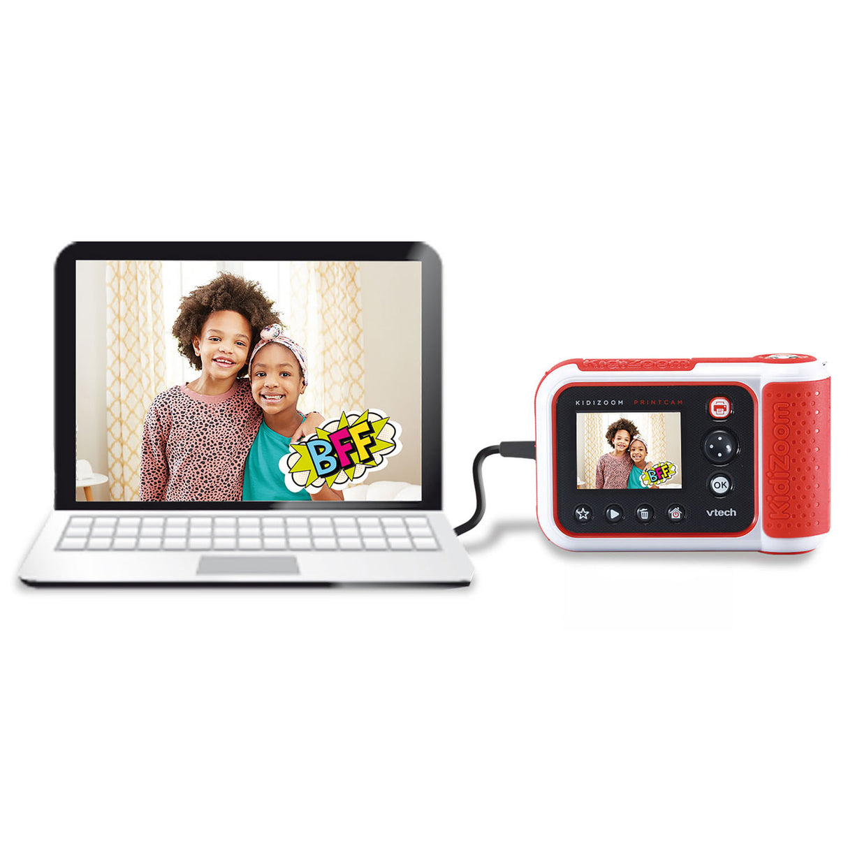 Vtech per bambini Kidizoom printcam junior rosso 4 pezzi