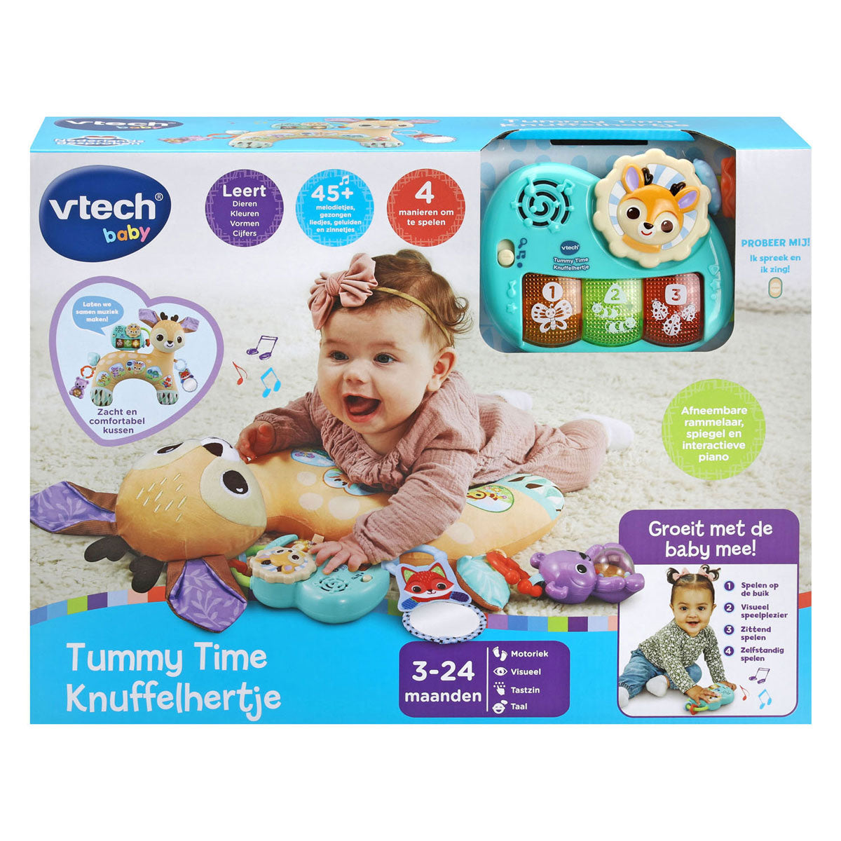 Vtech animal friends tummy time hug
