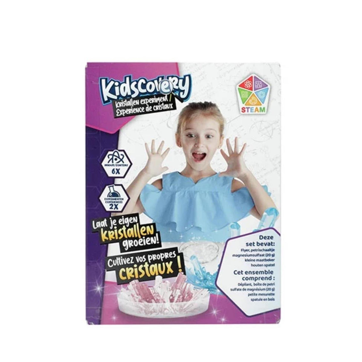 Kidscovery experiments set of crystals