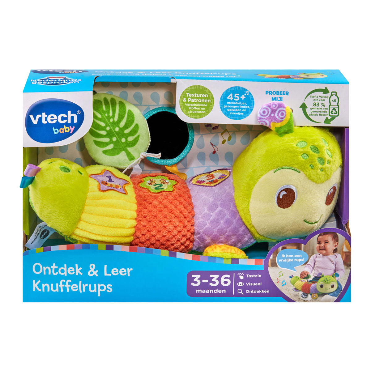 Vtech baby discover leather cuddly caterpillar