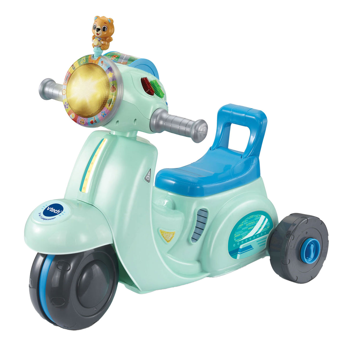 Trottinette de course Vtech 2en1 bleu
