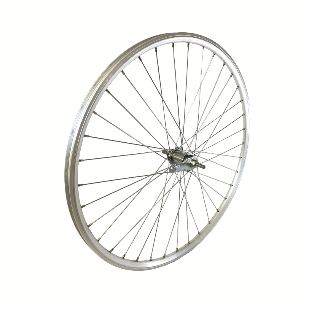 Shimano zadnje kolo 28x1 5 8x1 3 8 Visoka aluminijasta platišča Srebrno zavorno pesto