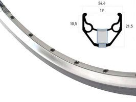 Rigida Velg Ryde 26 (559) ZAC-2000 36 14 Silver (Breadned)