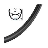 Rigida Velg Ryde 27,5 (584) Rival-19 32 14 Black (UNCUT)