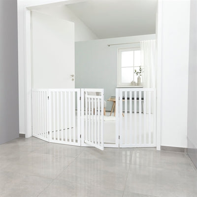 Trixie dog fence with door white