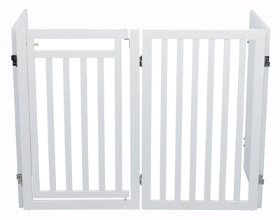 Trixie dog fence with door white