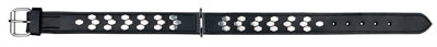 Trixie collar dog Active leather with applications black