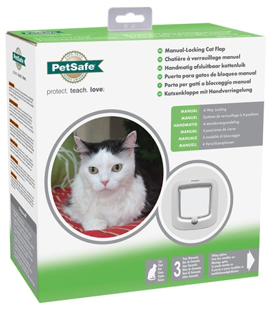 Bateira de gato petsafe até 7 kg manualmente branca
