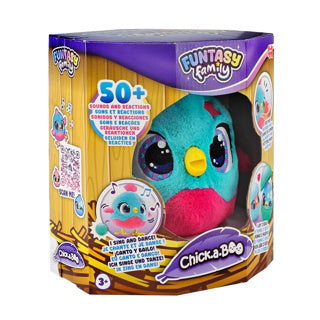Jumbo funtasy family chick-a-boo - interactieve knuffel