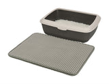 Trixie cat litter mat eva gray