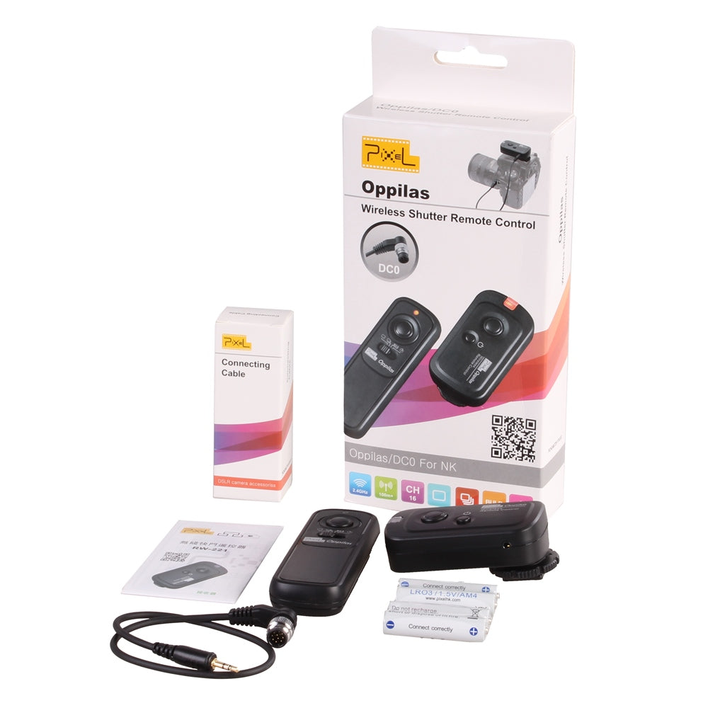 Control remoto inalámbrico Pixel RW-221 DC0 Oppilas para Nikon