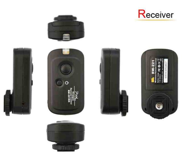 Pixel trådløs fjernkontroll rw-221 dc2 oppilas for nikon