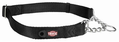 Trixie collar dog Premium half -slip collar black