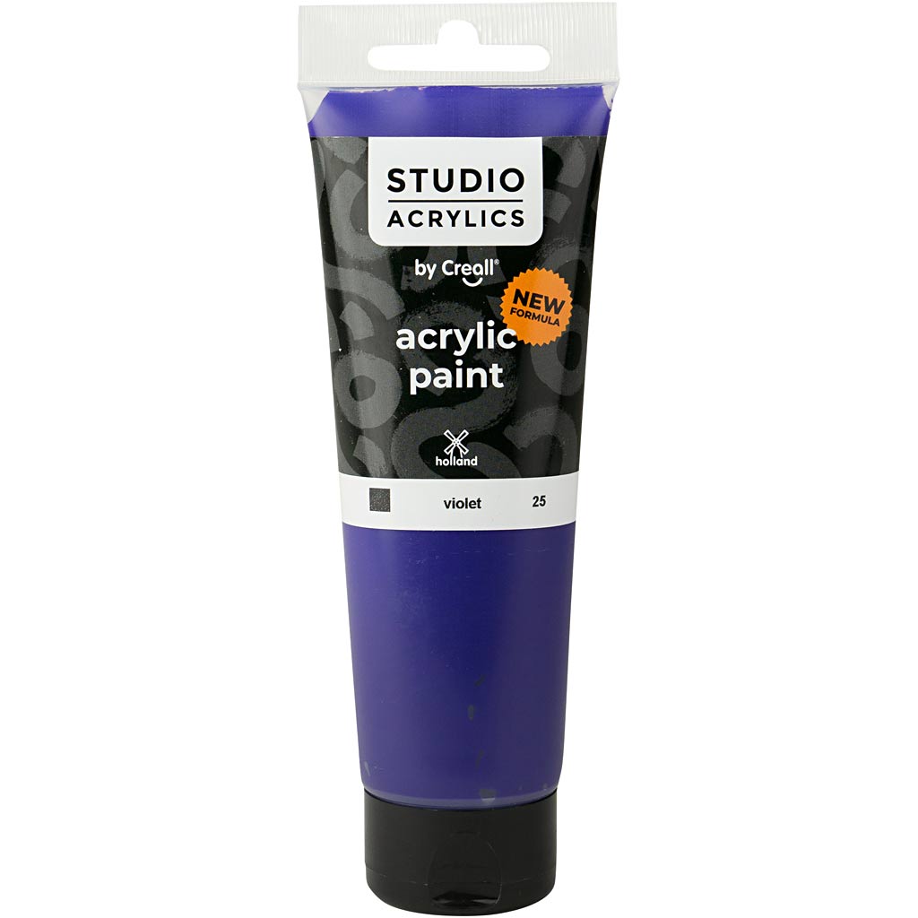 Creall studio acrylic paint, opaque, violet, 120 ml 1 bottle
