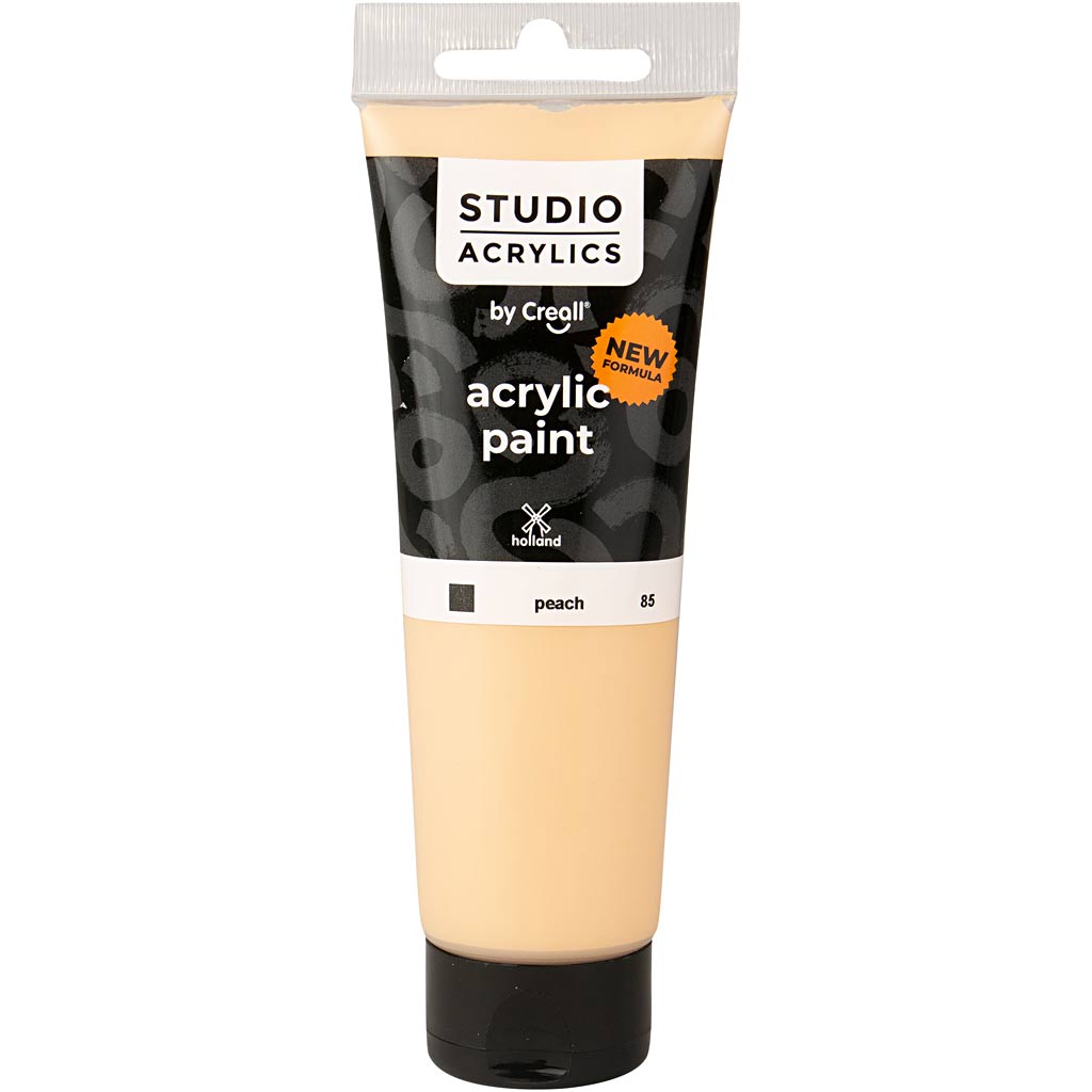 Creall studio acrylic paint, opaque, peach (85), 120 ml 1 bottle
