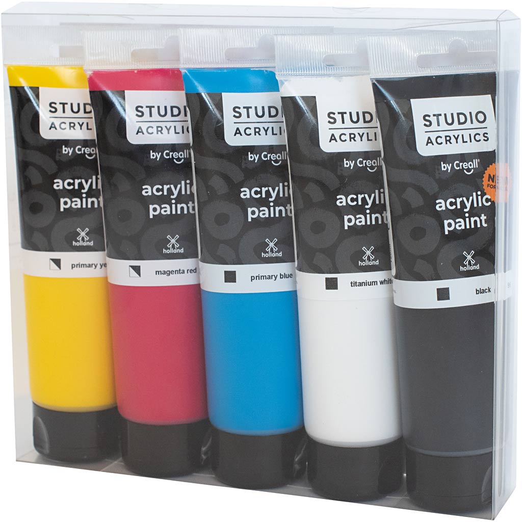 Creall Studio Acrylic paint, 5x120ml