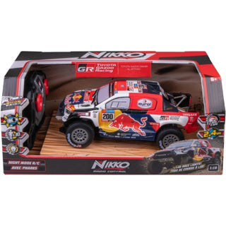 Nikko Spillsaachen Nikko RC Dakar 1:18 - Nuetsmodus: Toyota Gazoo Racing Al-Attiyah (10591 10590)