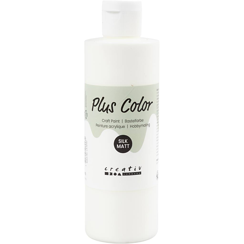Plus color acrylic paint, off-white, 250 ml 1 bottle