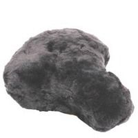 Sattelabdeckung 26 x 24 cm Schaffell Anthrazit