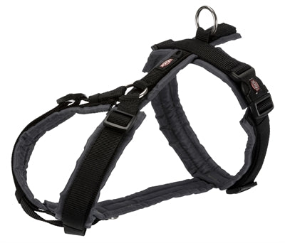 Trixie Dog Harness Premium Draw Black Gray
