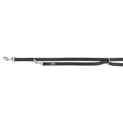Trixie Dog Leash Premium Double-Stitched Adjustable Black