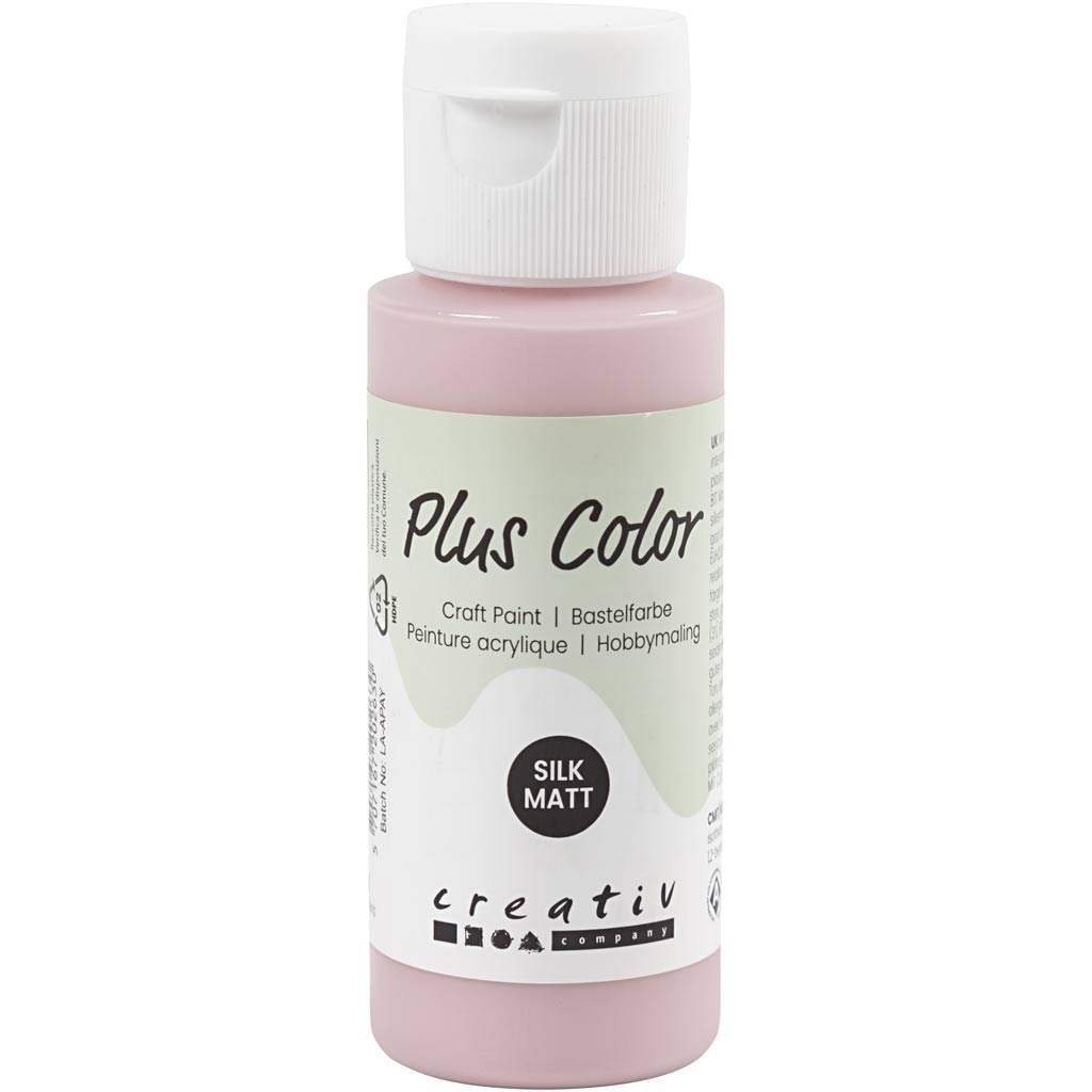 Plus Color Acrylic paint, Dusty Rose, 60ml