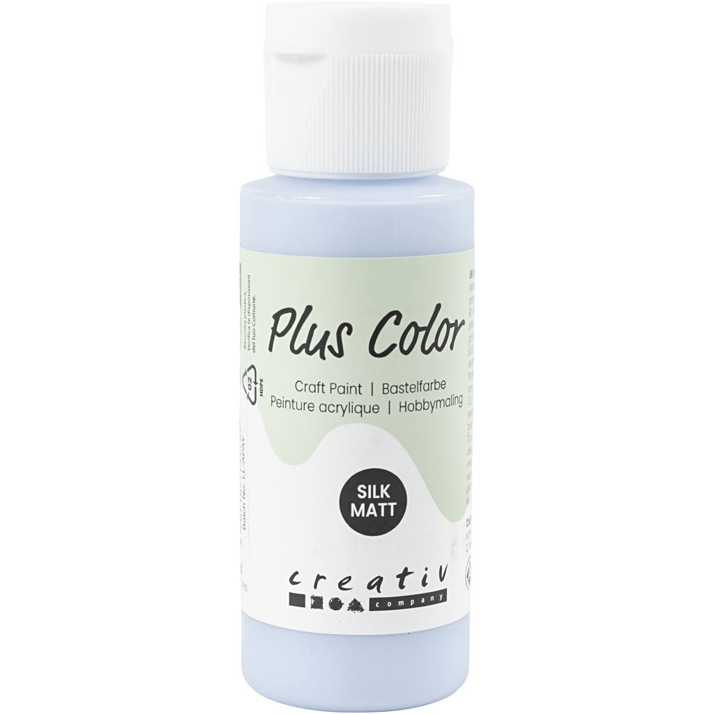 Creativ Company plus farve akrylmaling, lyseblå, 60 ml